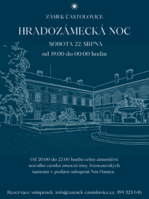 Hradozámecká noc 22. srpna 2026